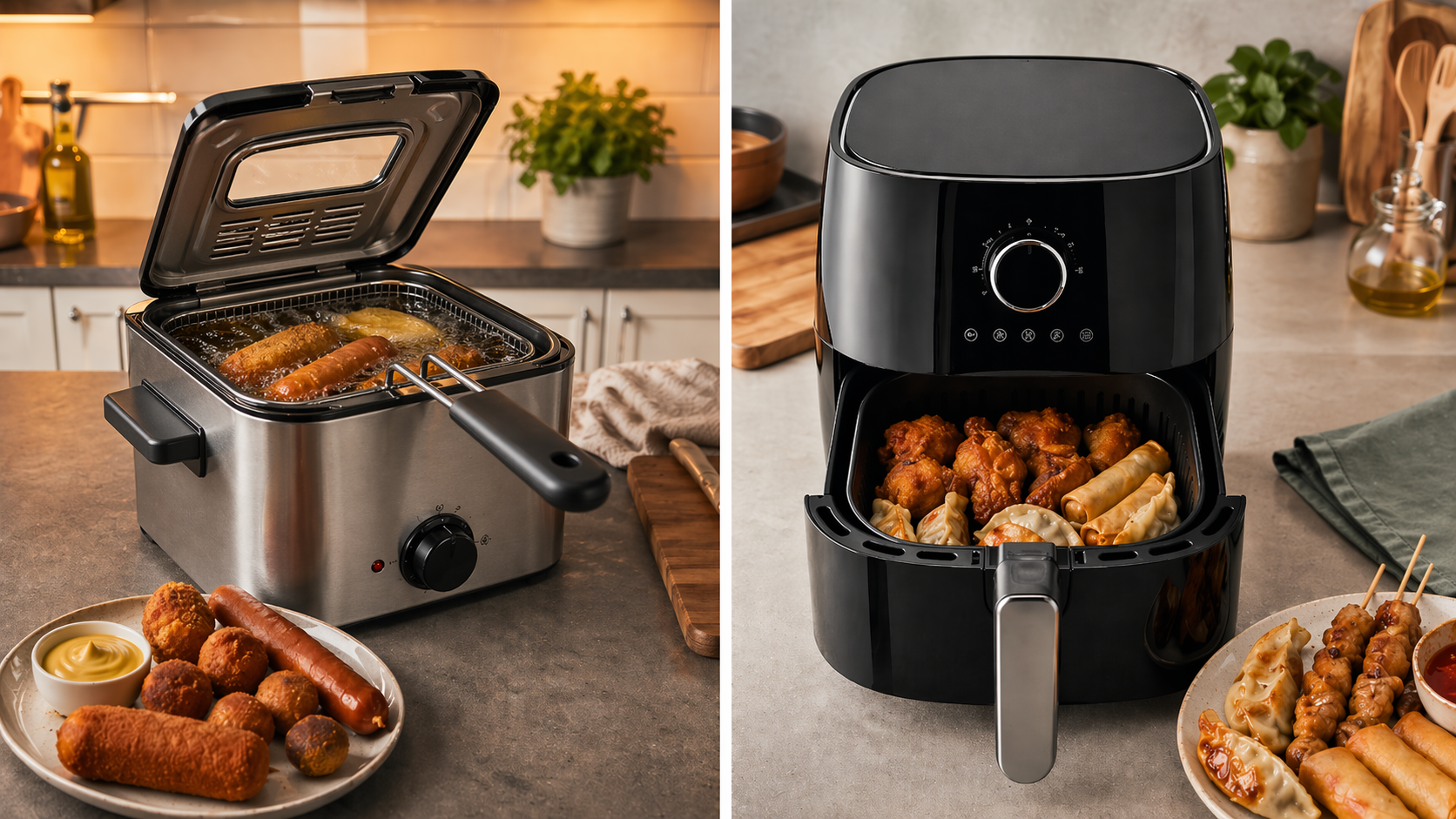 AI Friteuse versus airfryer