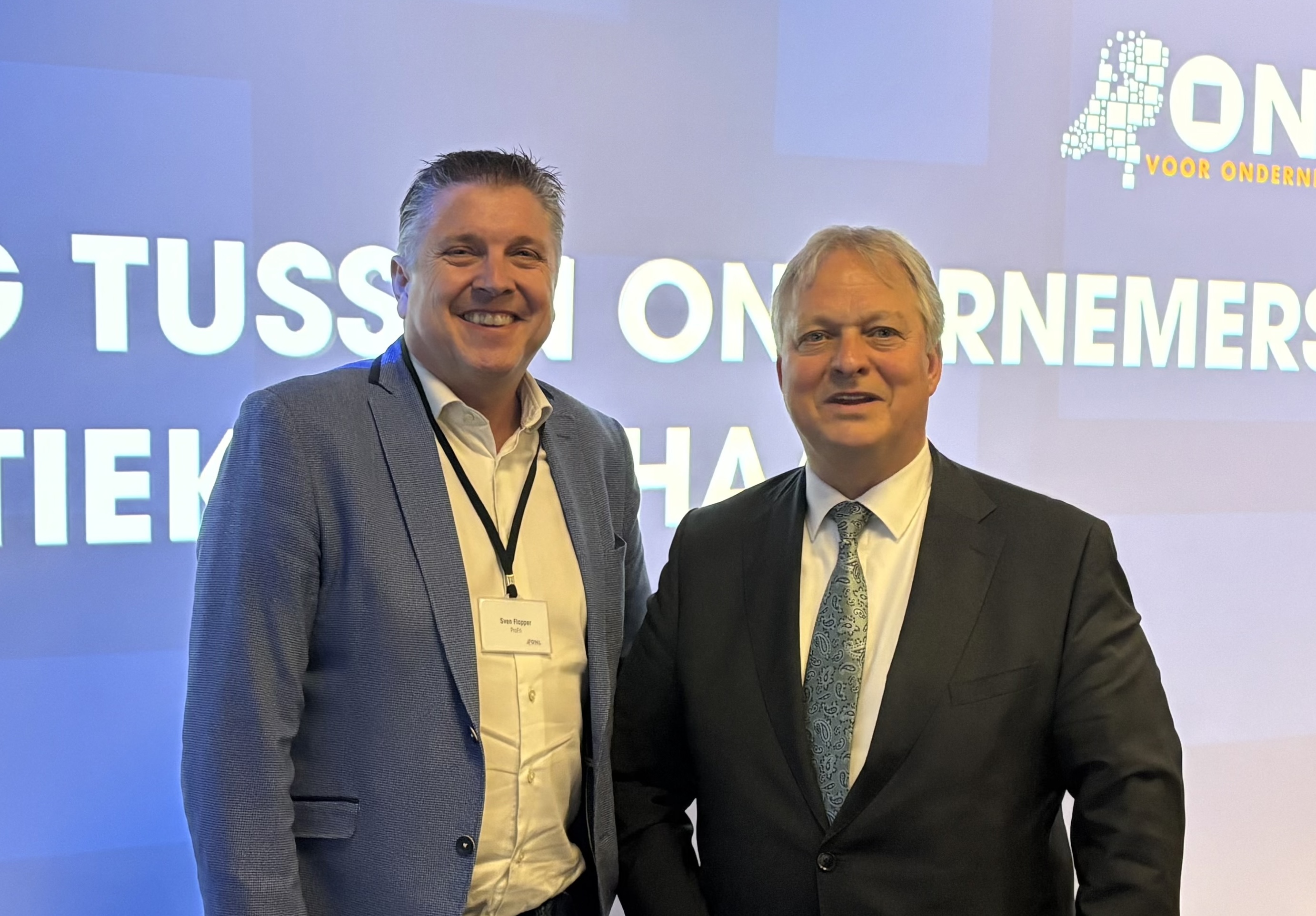 Directeur ProFri Sven Flapper en ONL voorzitter Erik Ziengs