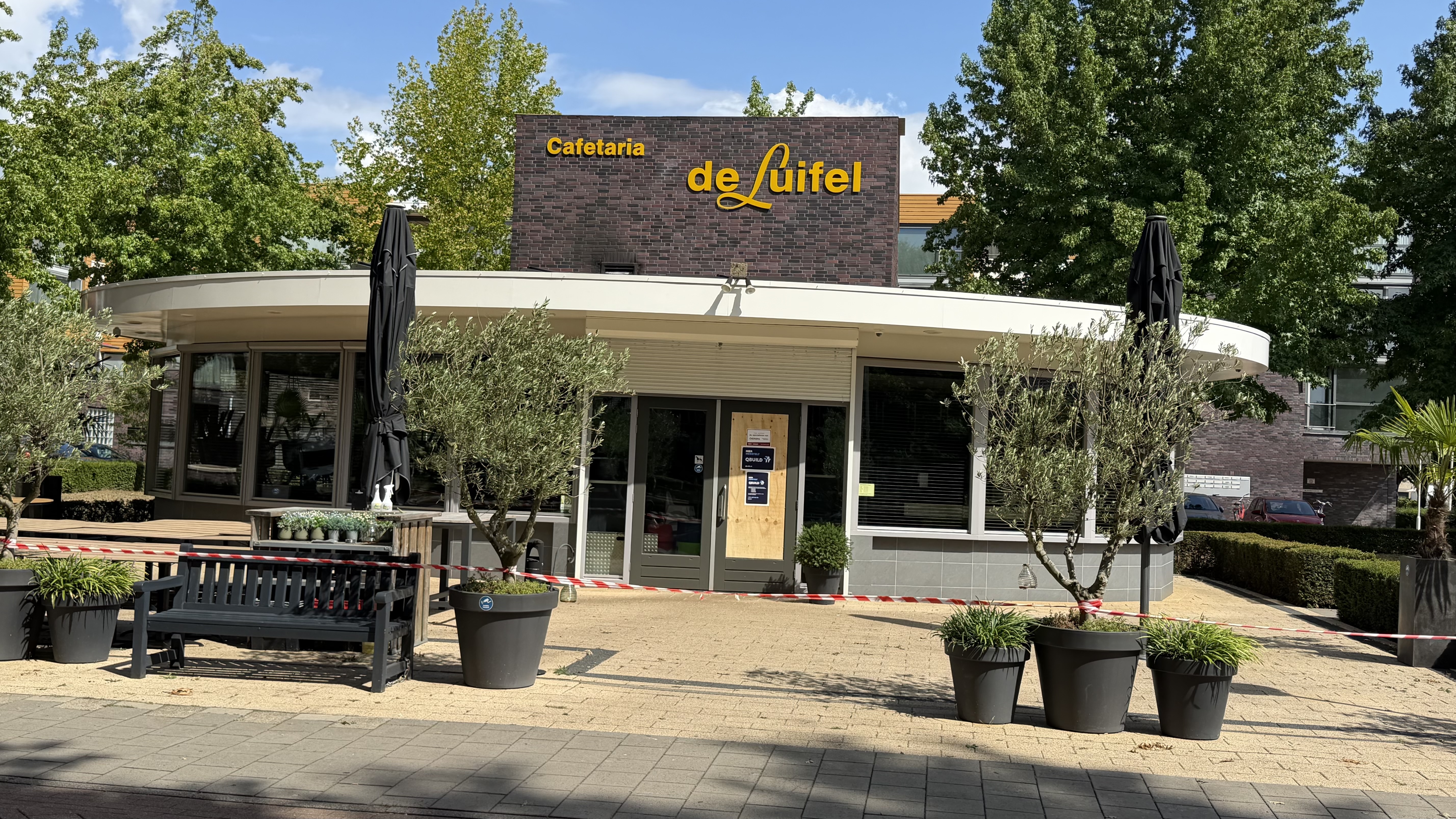 ProFri brand bij cafetaria de luifel in Best