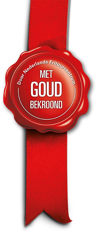 Zegel Met Goud Bekroond