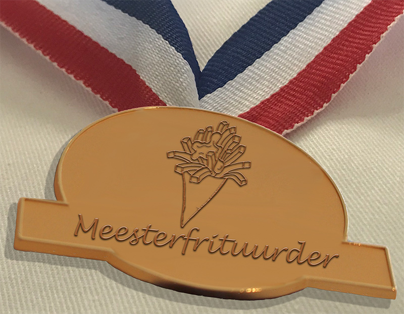 ProFri en Nederlands Frituurcentrum - Specimen Medaille Meesterfrituurder