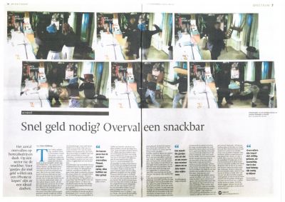 2015-05-09 - Artikel Volkskrant - Snel geld nodig overval een snackbar - volledig artikel